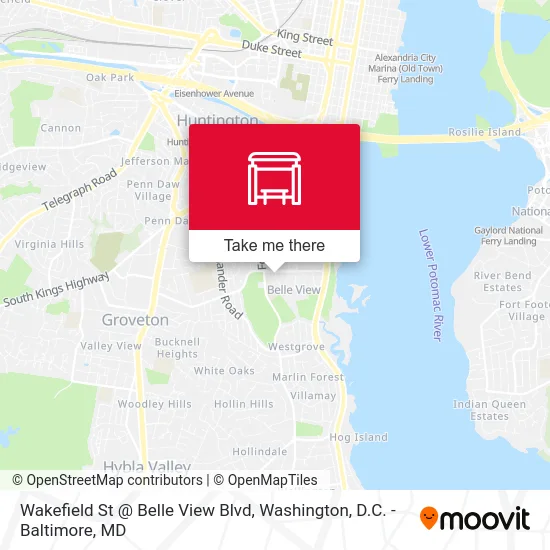 Wakefield St @ Belle View Blvd map