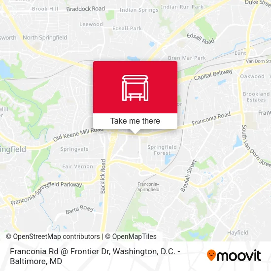 Mapa de Franconia Rd @ Frontier Dr