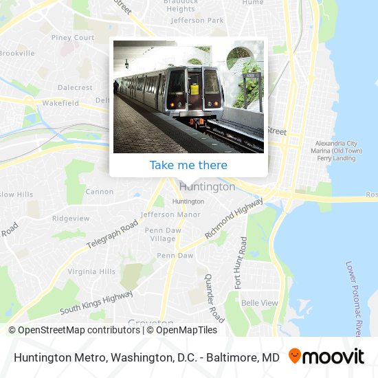 Mapa de Huntington Metro