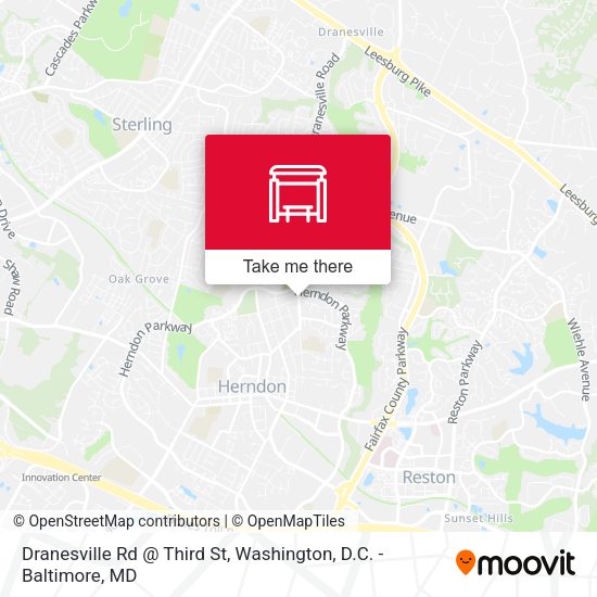 Dranesville Rd @ Third St map