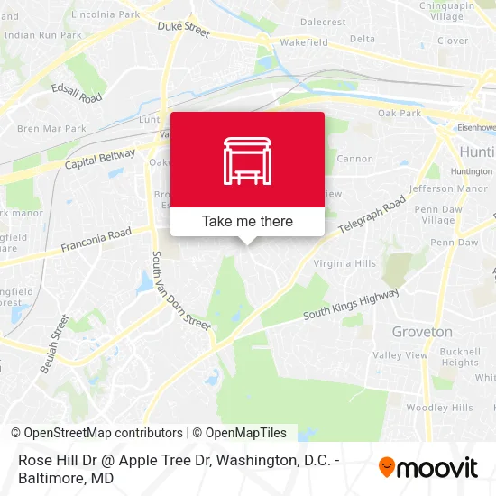 Rose Hill Dr @ Apple Tree Dr map