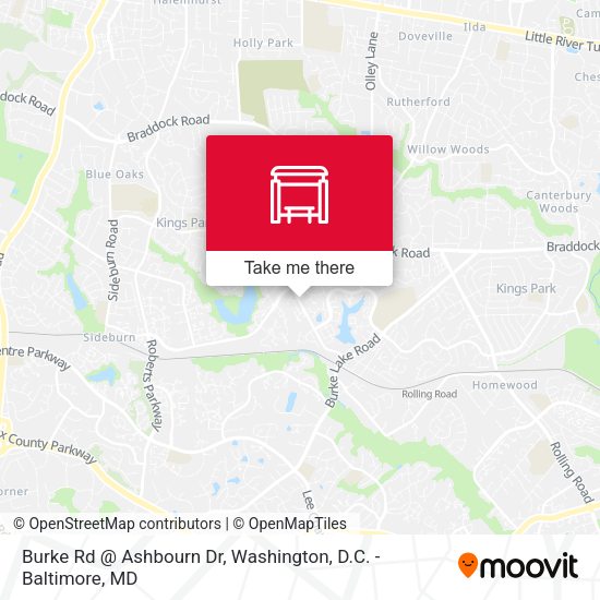Burke Rd @ Ashbourn Dr map