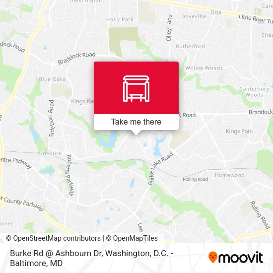 Burke Rd @ Ashbourn Dr map