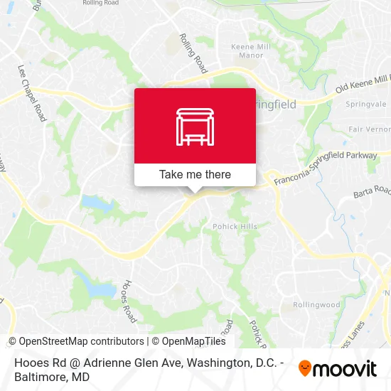 Hooes Rd @ Adrienne Glen Ave map