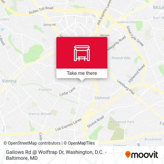 Gallows Rd @ Wolftrap Dr map