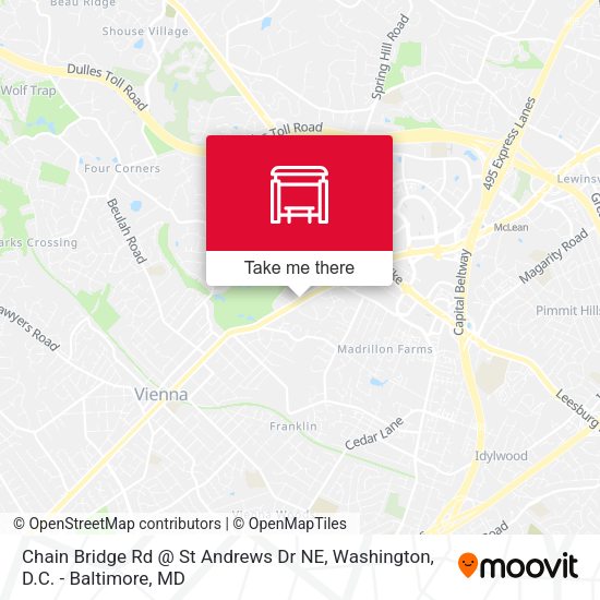 Chain Bridge Rd @ St Andrews Dr NE map