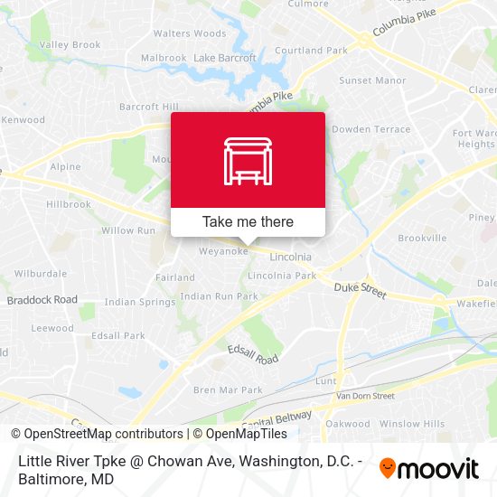 Little River Tpke @ Chowan Ave map
