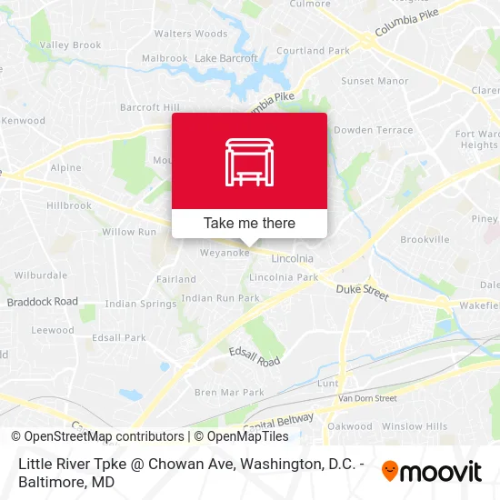 Little River Tpke @ Chowan Ave map