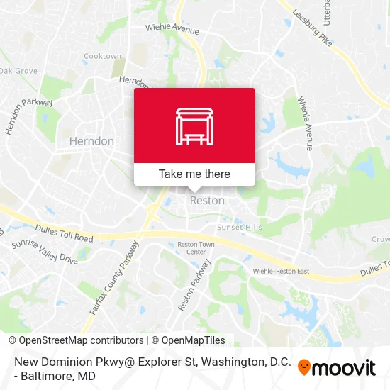 New Dominion Pkwy@ Explorer St map