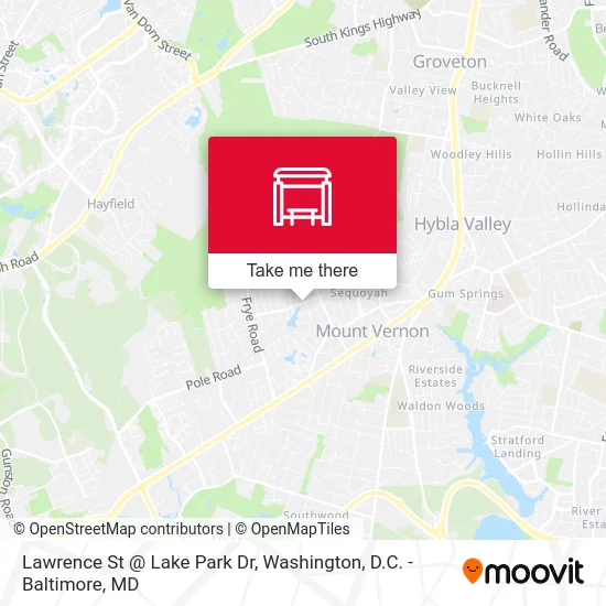 Lawrence St @ Lake Park Dr map