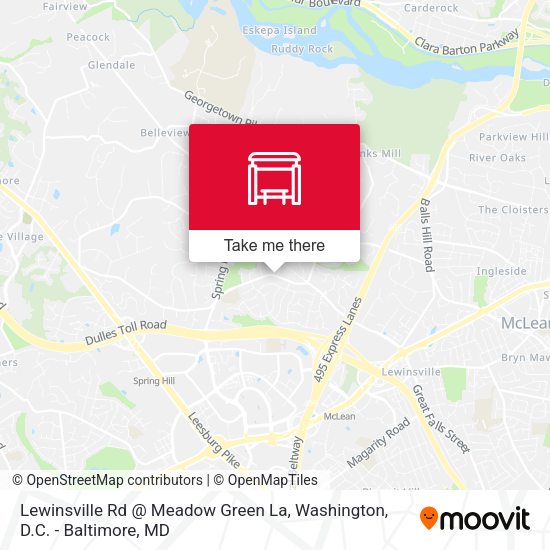 Mapa de Lewinsville Rd @ Meadow Green La