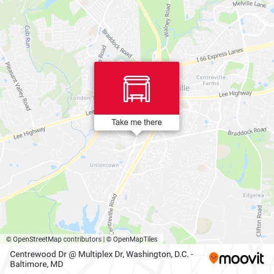 Mapa de Centrewood Dr @ Multiplex Dr
