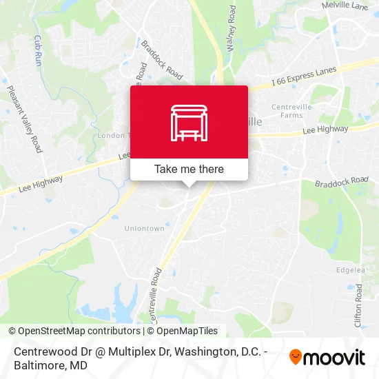 Centrewood Dr @ Multiplex Dr map