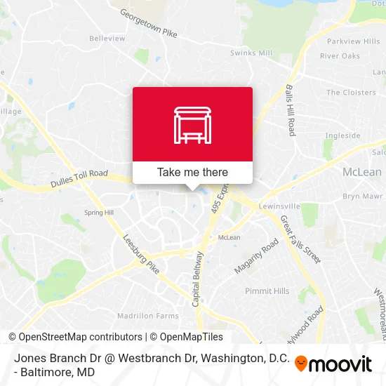 Jones Branch Dr @ Westbranch Dr map