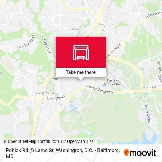 Pohick Rd @ Larne St map