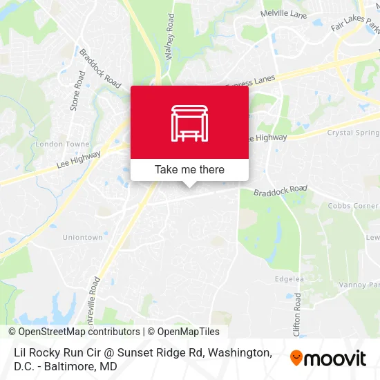 Lil Rocky Run Cir @ Sunset Ridge Rd map