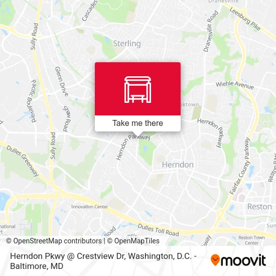Mapa de Herndon Pkwy @ Crestview Dr