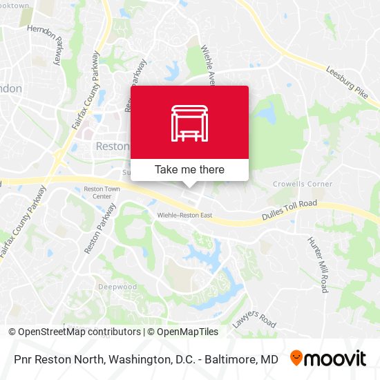 Mapa de Pnr Reston North