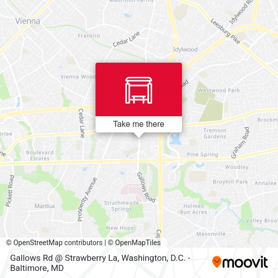 Gallows Rd @ Strawberry La map