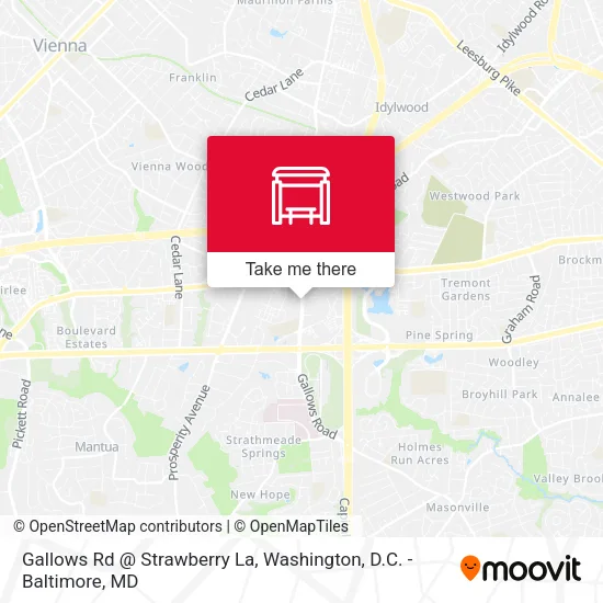 Gallows Rd @ Strawberry La map