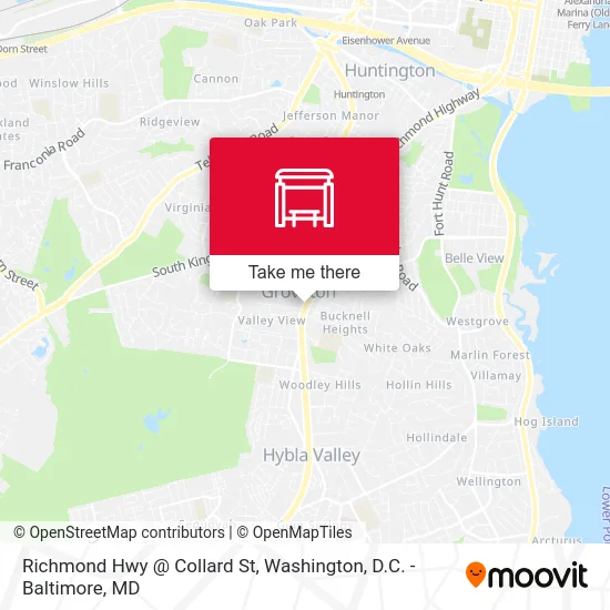 Richmond Hwy @ Collard St map