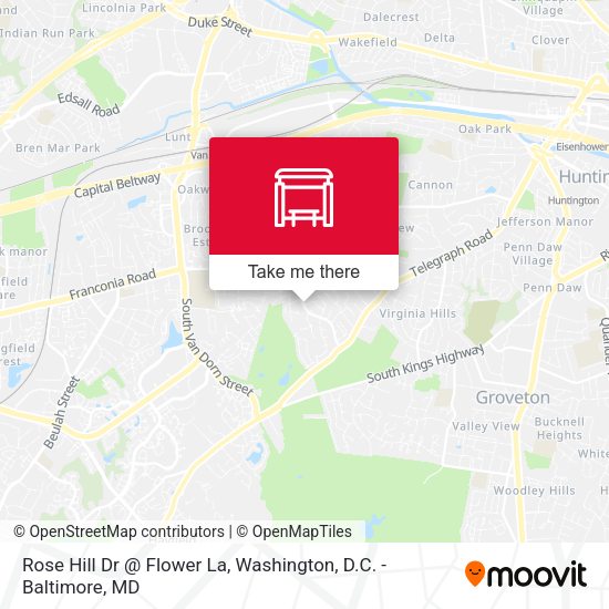 Mapa de Rose Hill Dr @ Flower La