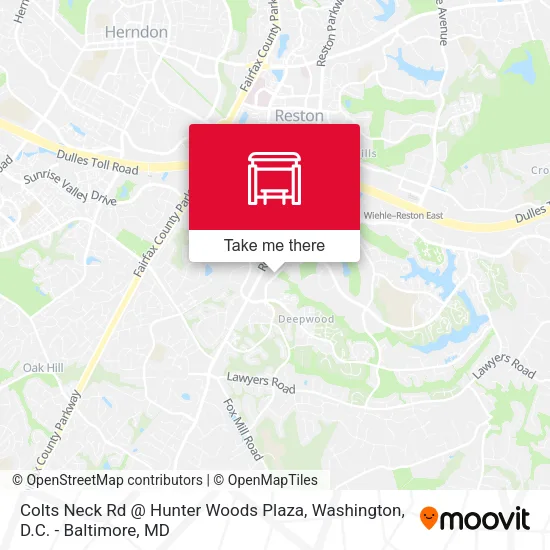 Colts Neck Rd @ Hunter Woods Plaza map