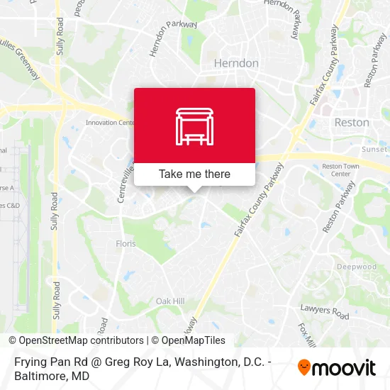 Frying Pan Rd @ Greg Roy La map