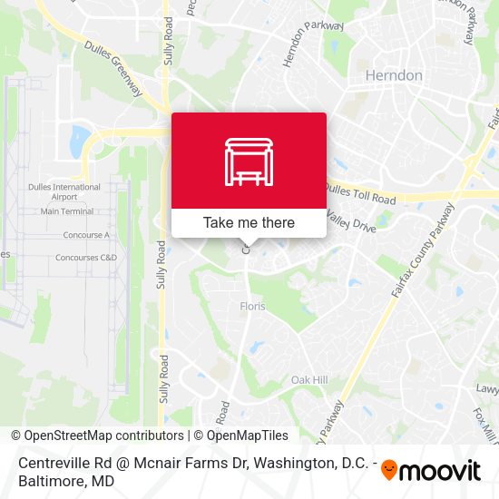 Centreville Rd @ Mcnair Farms Dr map