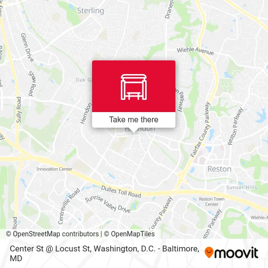 Center St @ Locust St map