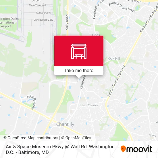 Air & Space Museum Pkwy @ Wall Rd map
