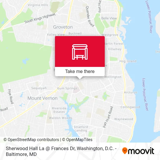 Sherwood Hall La @ Frances Dr map