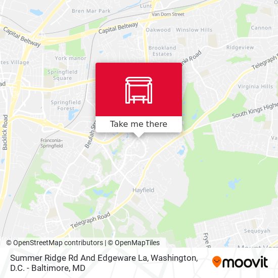 Summer Ridge Rd And Edgeware La map