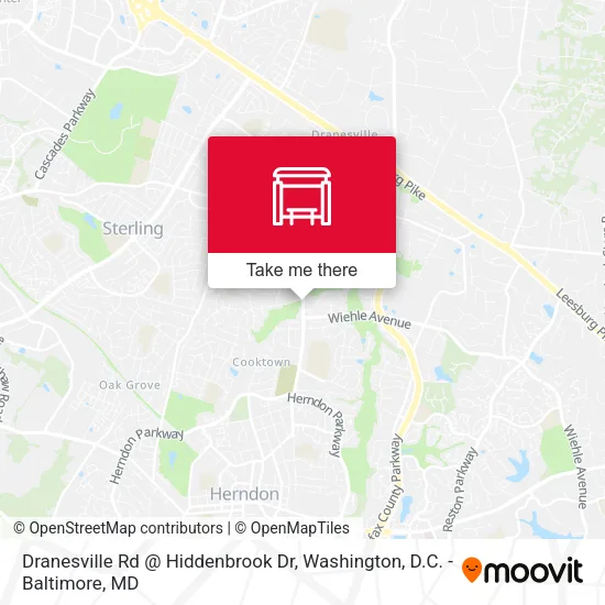 Dranesville Rd @ Hiddenbrook Dr map