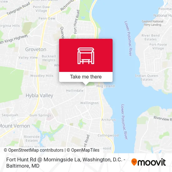 Fort Hunt Rd @ Morningside La map