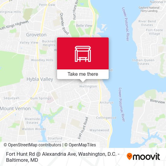 Mapa de Fort Hunt Rd @ Alexandria Ave