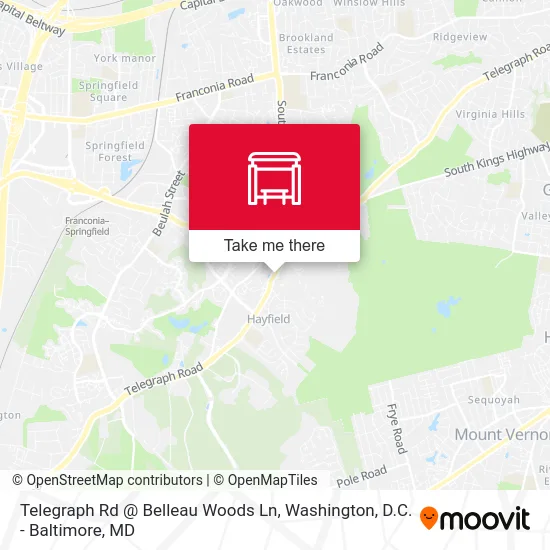 Telegraph Rd @ Belleau Woods Ln map