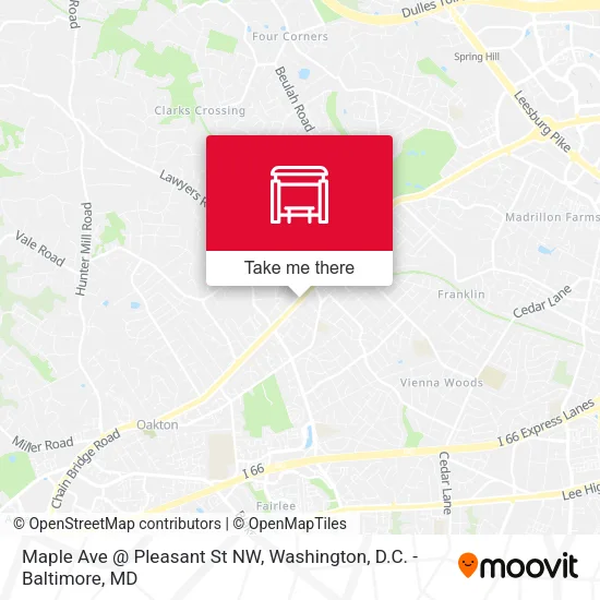 Maple Ave @ Pleasant St NW map