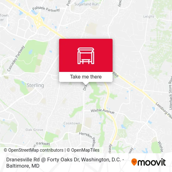 Dranesville Rd @ Forty Oaks Dr map