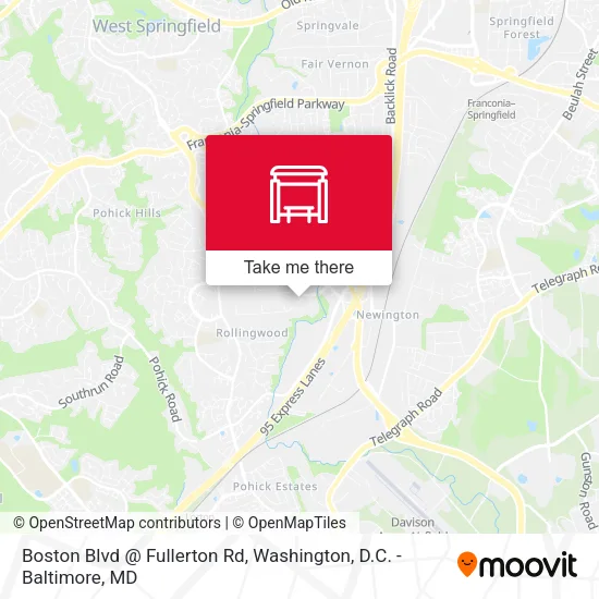Boston Blvd @ Fullerton Rd map