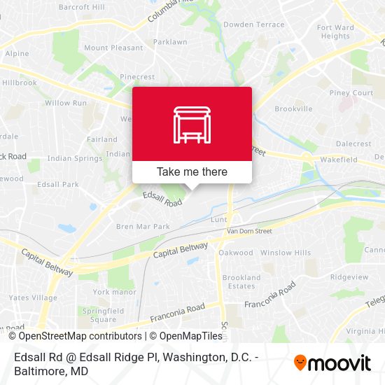 Mapa de Edsall Rd @ Edsall Ridge Pl