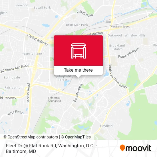 Fleet Dr @ Flat Rock Rd map