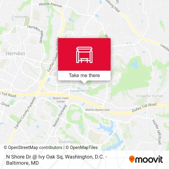 N Shore Dr @ Ivy Oak Sq map