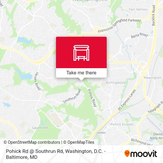 Pohick Rd @ Southrun Rd map
