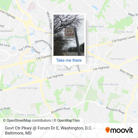 Govt Ctr Pkwy @ Forum Dr E map