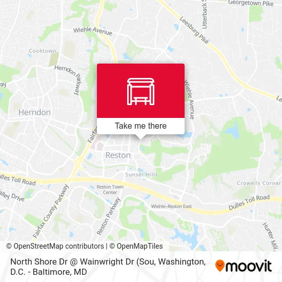 North Shore Dr @ Wainwright Dr map