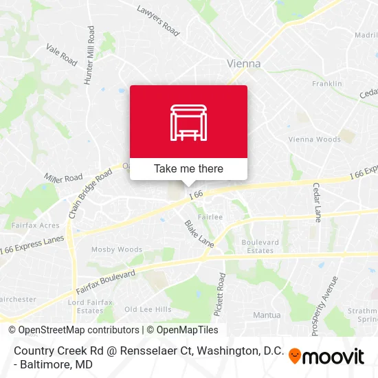 Country Creek Rd @ Rensselaer Ct map