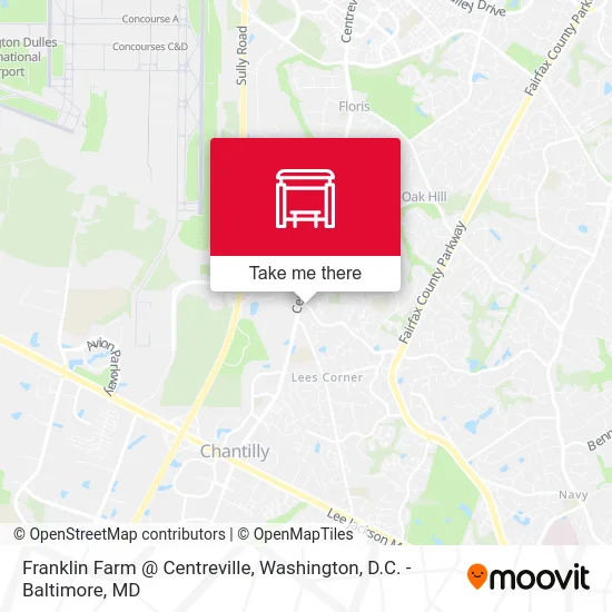 Franklin Farm @ Centreville map