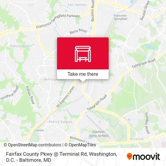 Fairfax County Pkwy @ Terminal Rd map