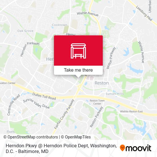 Herndon Pkwy @ Herndon Police Dept map